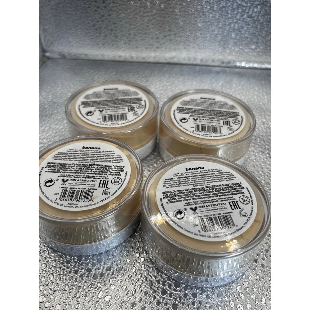 4pc Lottie London Ready Set! Go in Banana Setting Powder infused‎ W/Hyaluronic